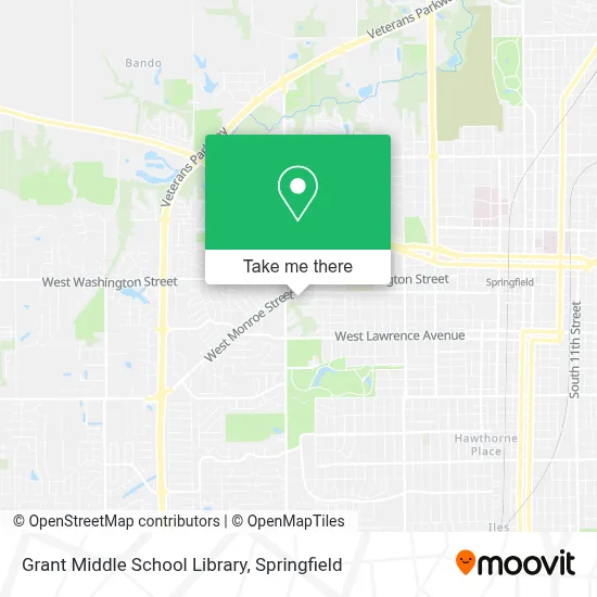 Grant Middle School Library map