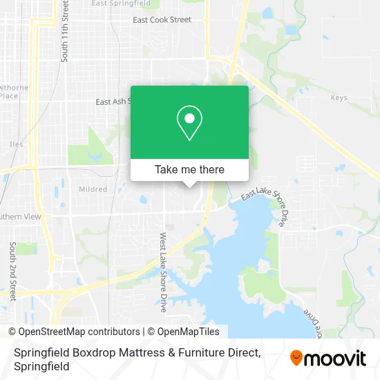 Springfield Boxdrop Mattress & Furniture Direct map
