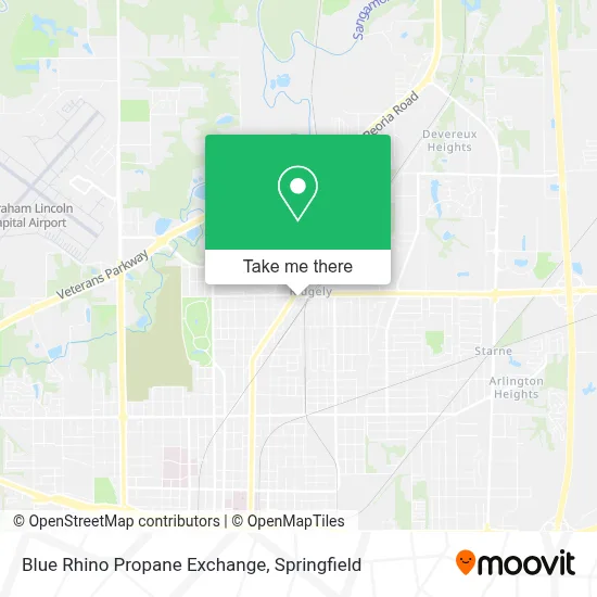Blue Rhino Propane Exchange map