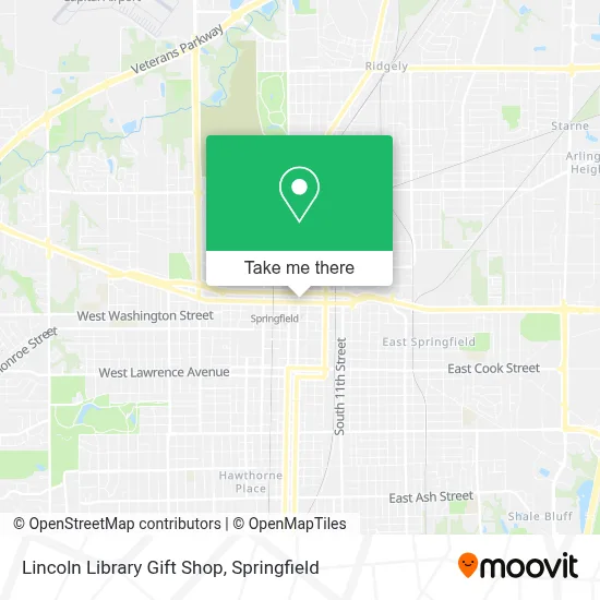 Lincoln Library Gift Shop map