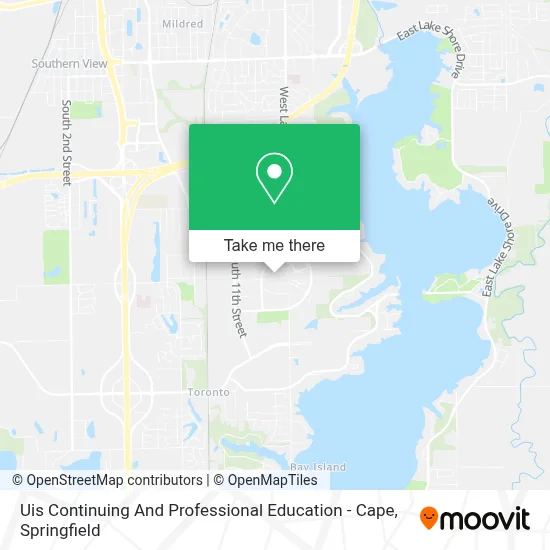 Uis Continuing And Professional Education - Cape map