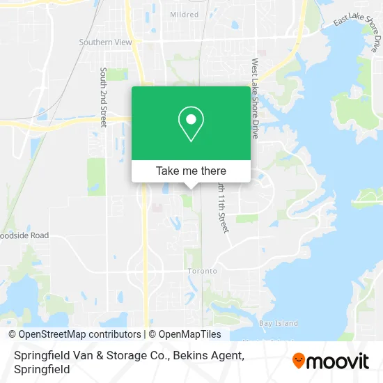Springfield Van & Storage Co., Bekins Agent map