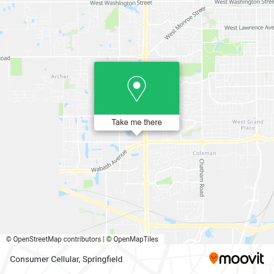 Consumer Cellular map