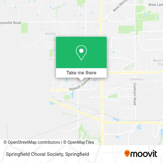 Springfield Choral Society map
