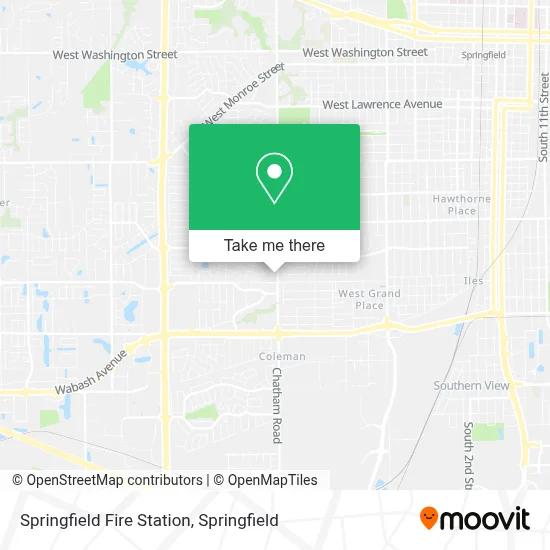 Springfield Fire Station map