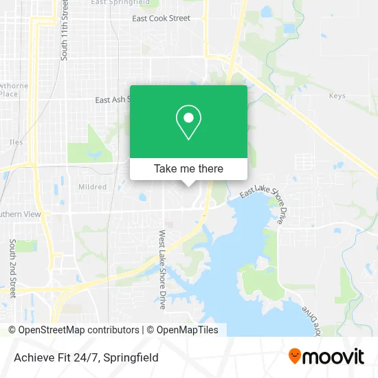 Achieve Fit 24/7 map