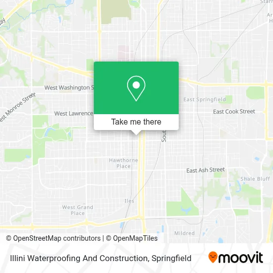 Illini Waterproofing And Construction map