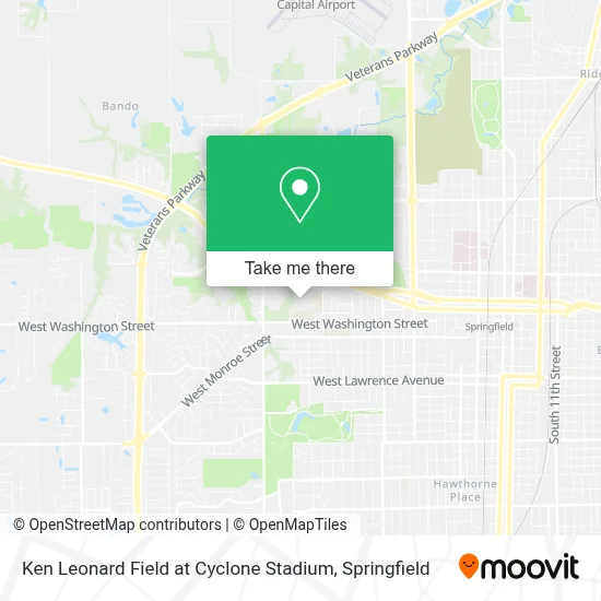 Ken  Leonard Field at Cyclone Stadium map