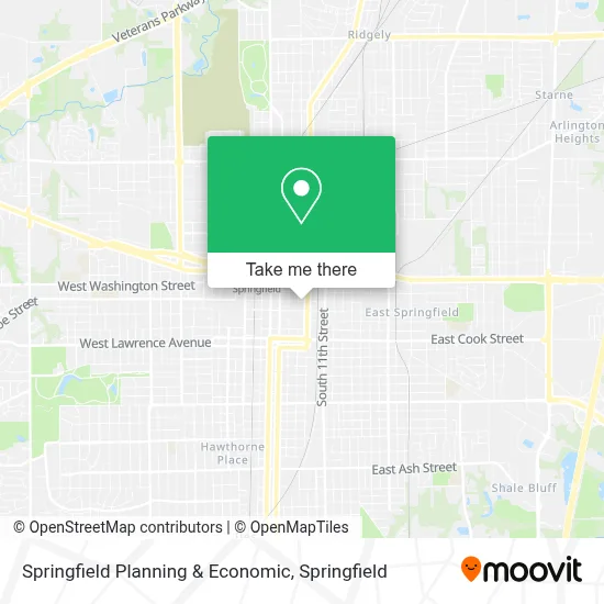 Springfield Planning & Economic map