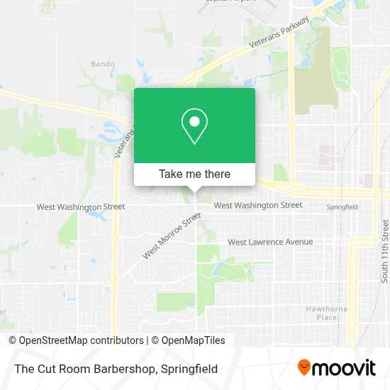 The Cut Room Barbershop map