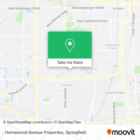 Homewood Avenue Properties map