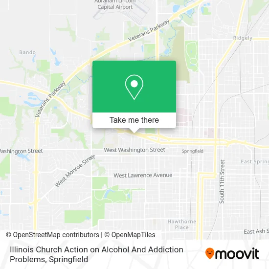 Illinois Church Action on Alcohol And Addiction Problems map