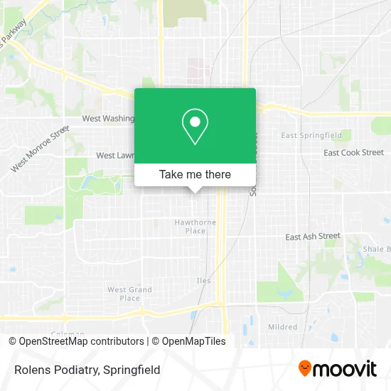 Rolens Podiatry map