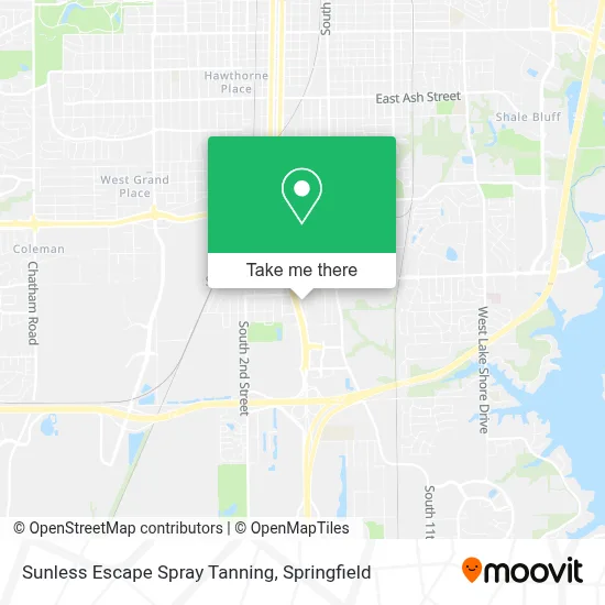 Sunless Escape Spray Tanning map
