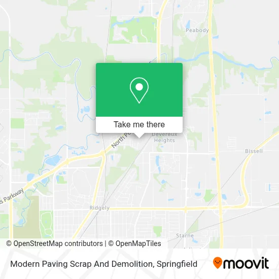 Modern Paving Scrap And Demolition map