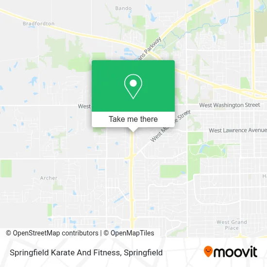 Springfield Karate And Fitness map