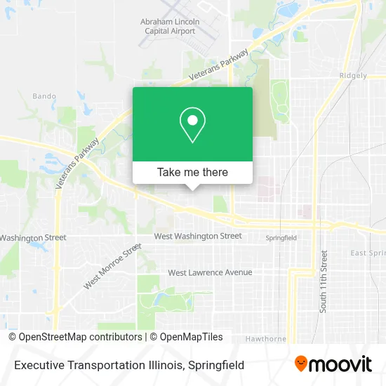 Executive Transportation Illinois map