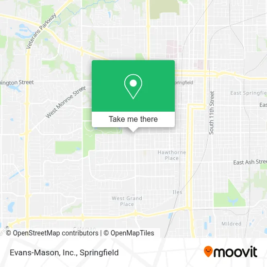Evans-Mason, Inc. map