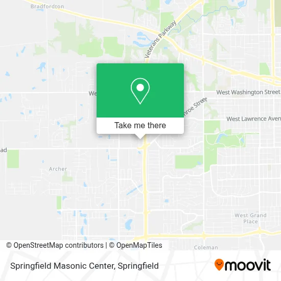 Springfield Masonic Center map