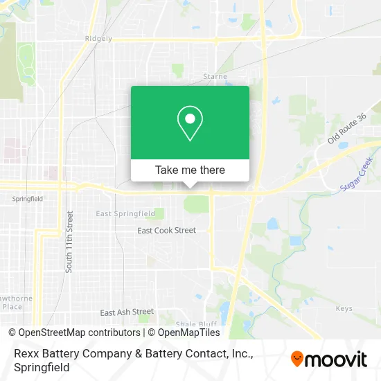 Rexx Battery Company & Battery Contact, Inc. map
