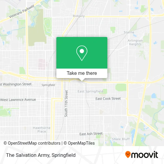 The Salvation Army map