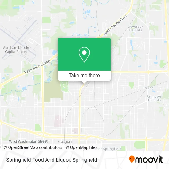 Springfield Food And Liquor map