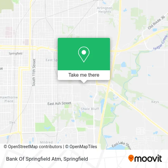 Bank Of Springfield Atm map