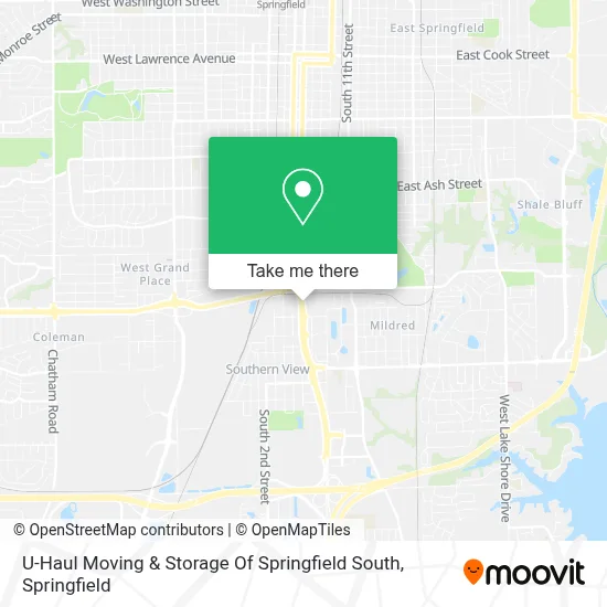 U-Haul Moving & Storage Of Springfield South map