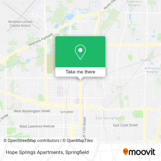 Hope Springs Apartments map