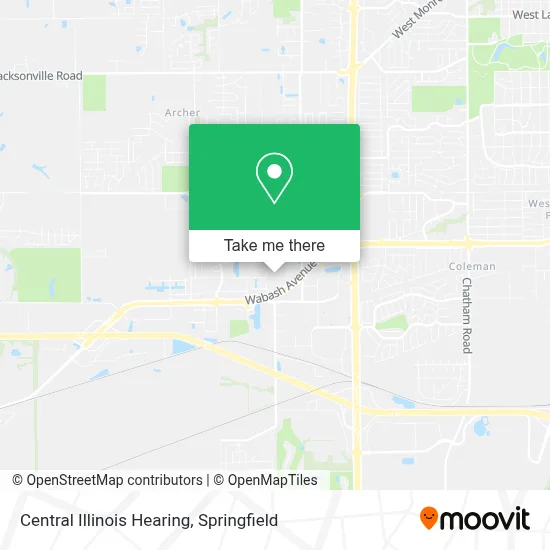 Central Illinois Hearing map
