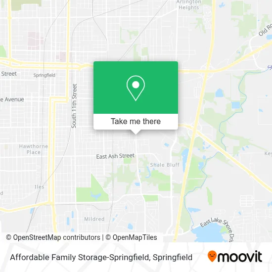 Affordable Family Storage-Springfield map