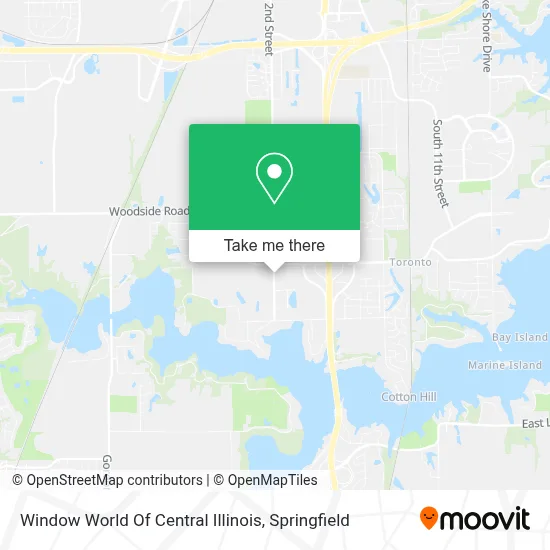 Window World Of Central Illinois map
