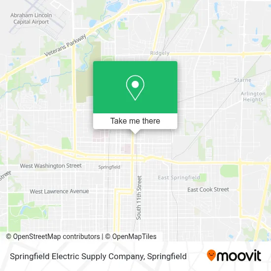 Springfield Electric Supply Company map