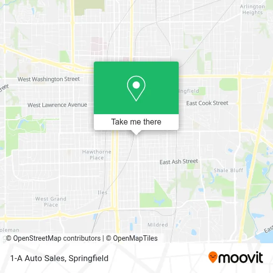 1-A Auto Sales map