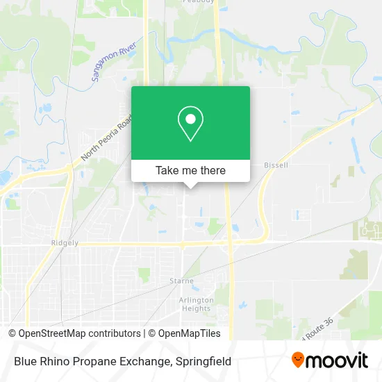 Blue Rhino Propane Exchange map