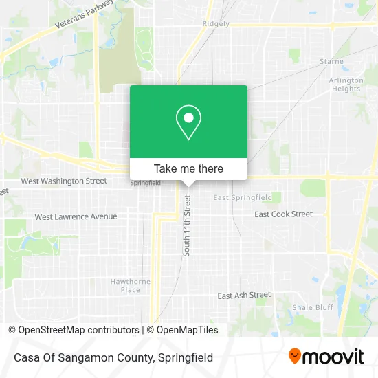 Casa Of Sangamon County map