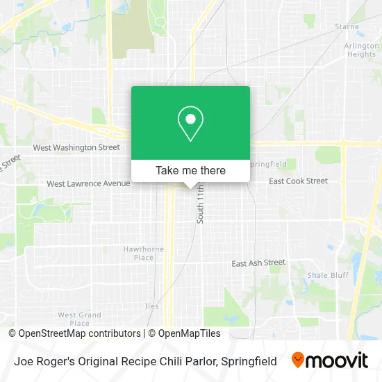 Joe Roger's Original Recipe Chili Parlor map