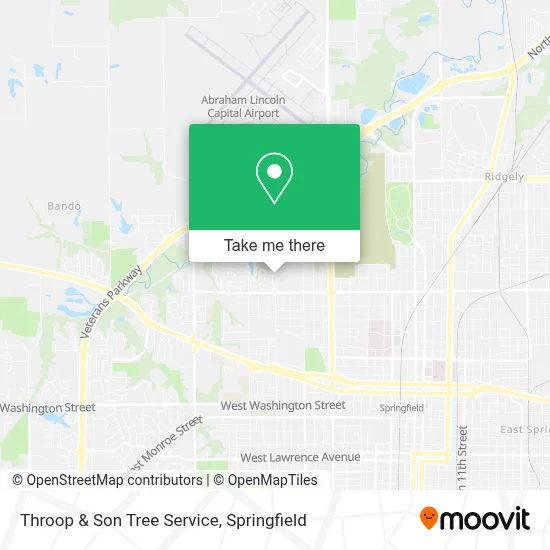 Throop & Son Tree Service map