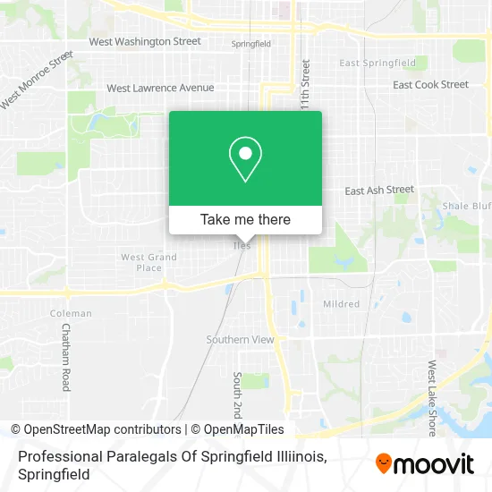 Professional Paralegals Of Springfield Illiinois map