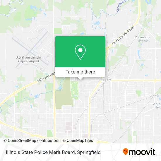 Illinois State Police Merit Board map