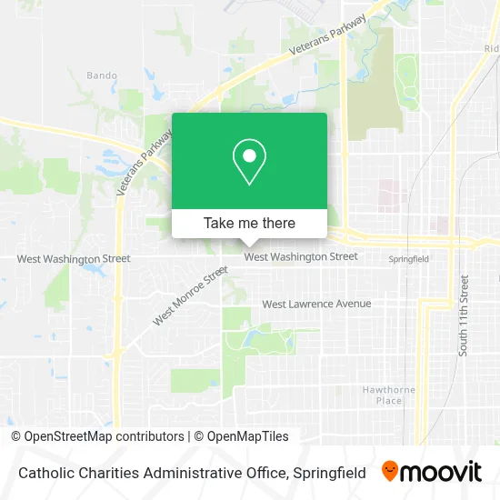Catholic Charities Administrative Office map