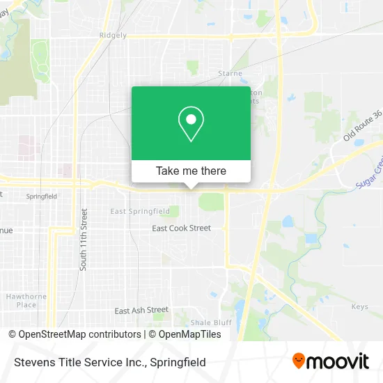 Stevens Title Service Inc. map