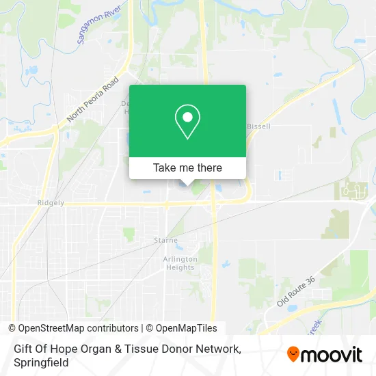 Gift Of Hope Organ & Tissue Donor Network map