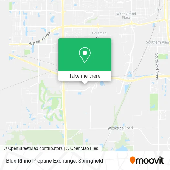 Blue Rhino Propane Exchange map