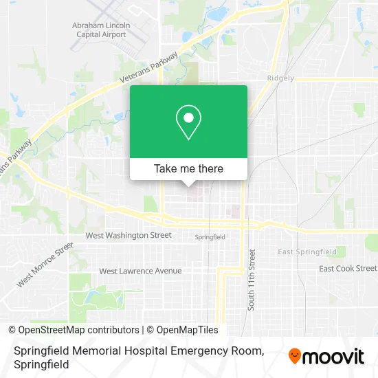 Springfield Memorial Hospital Emergency Room map