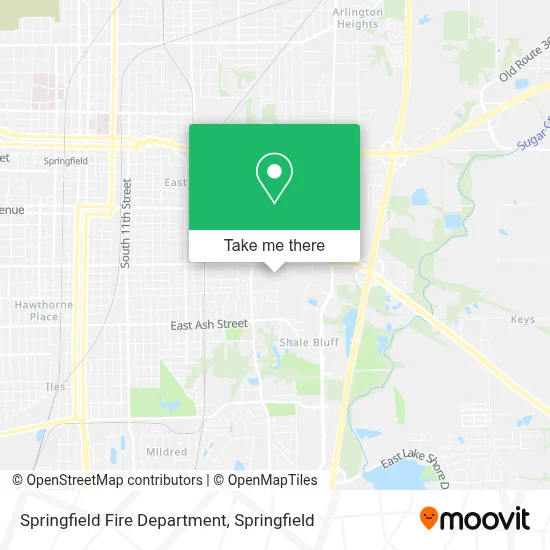 Springfield Fire Department map