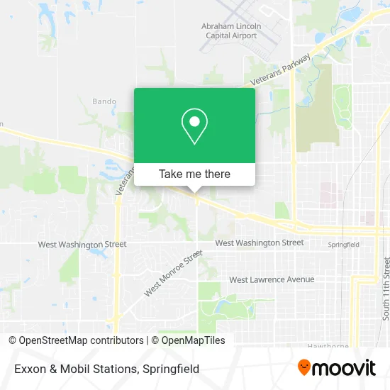 Exxon & Mobil Stations map
