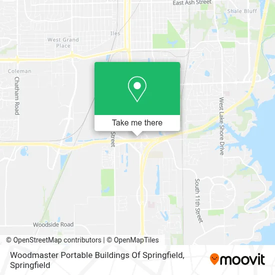 Woodmaster Portable Buildings Of Springfield map