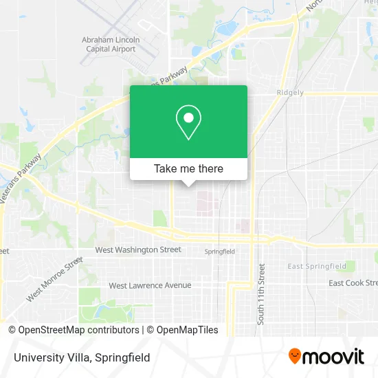 University Villa map