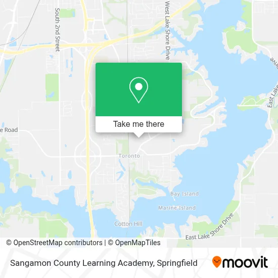 Sangamon County Learning Academy map